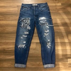 Topshop Hayden Super Ripped Boyfriend Jeans